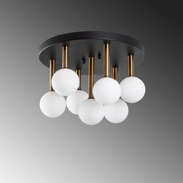 Opviq Even - 11755 Lámpara de araña de metal y cristal
